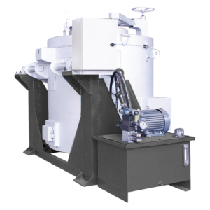 Horno de fusión de cobre basculante a gas serie GM-B-BRS – Corte