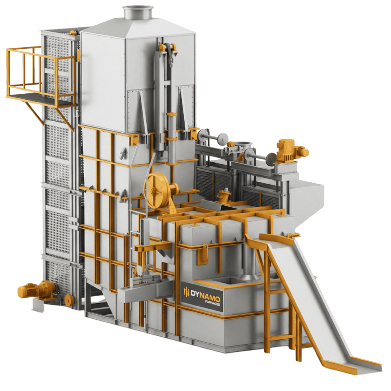 Horno stack de fusión de escoria