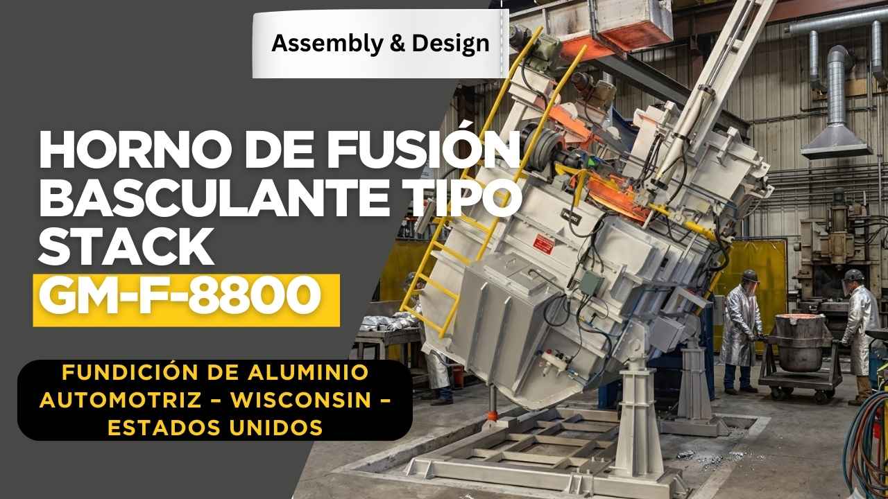 El camino hacia el próximo logro Horno de fusión de pila basculante GM-F-8800 diseñado y ensamblado