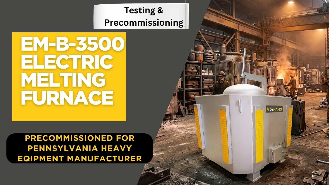 Dynamo Furnaces - EM-B-3500 Electric Melting Furnace -testing and precommissioning