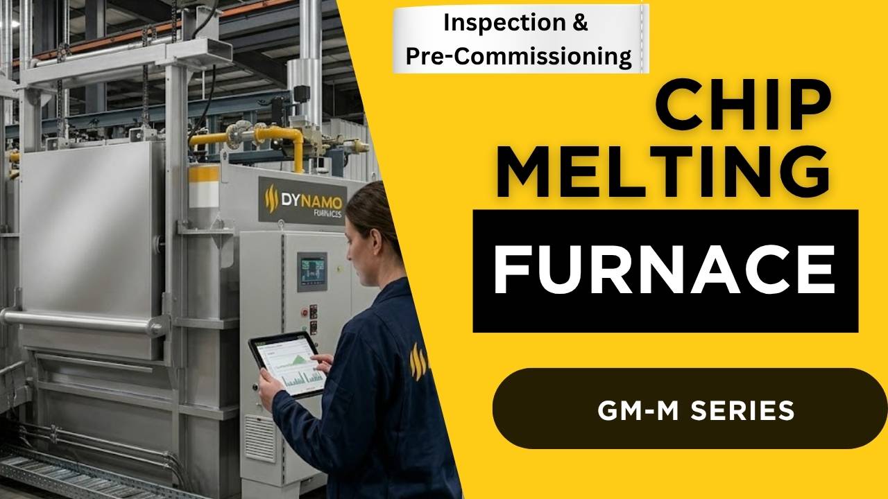Montaje final, pruebas y puesta en marcha previa del horno de fusión de virutas de aluminio GM‑M‑11000