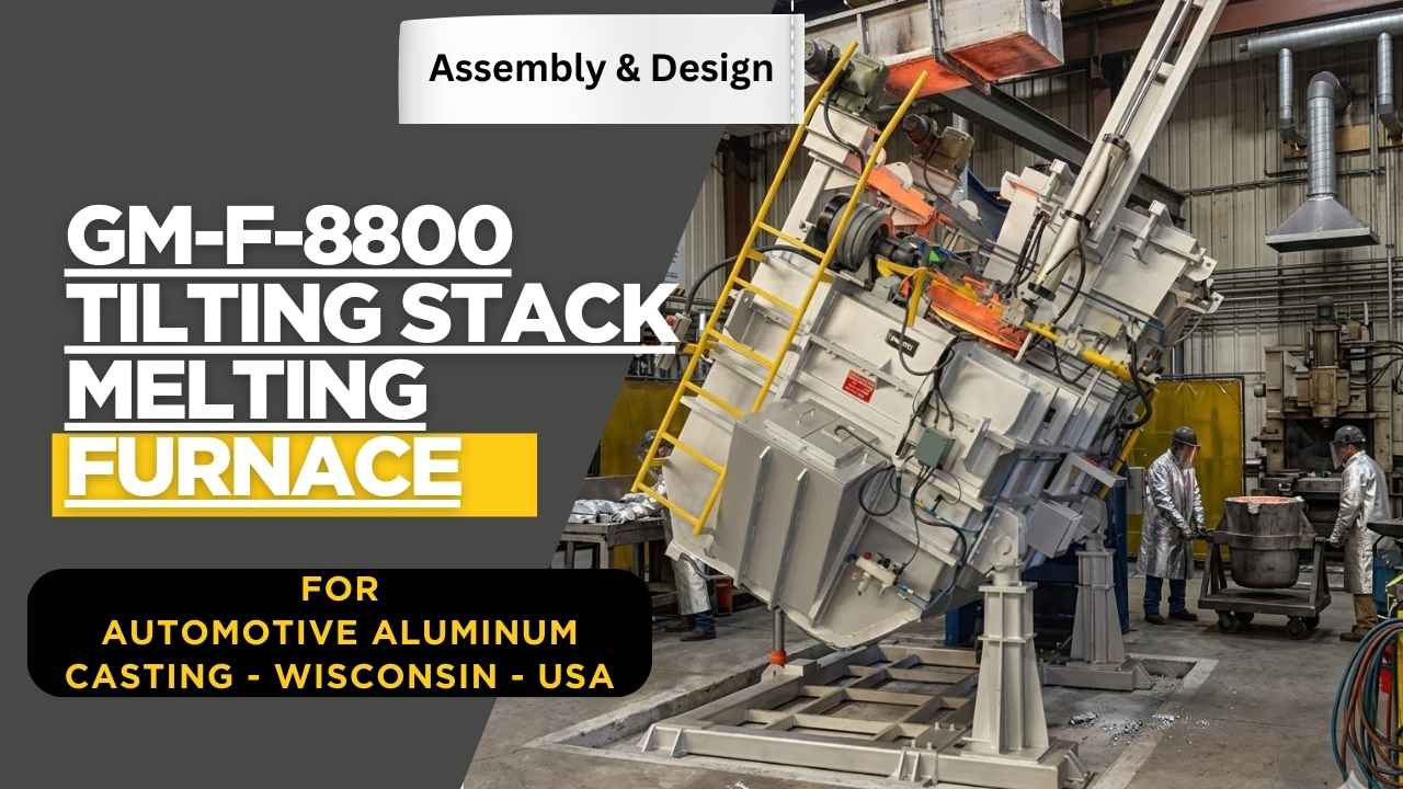 El camino hacia el siguiente logro Horno de fusión basculante GM-F-8800 diseñado y ensamblado